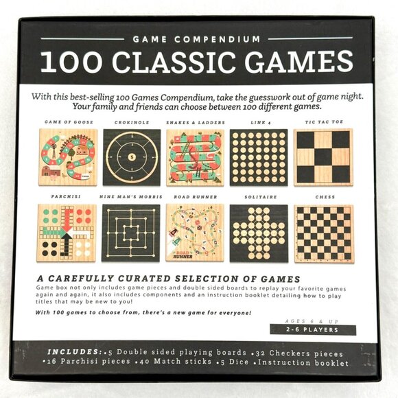 100 Classic Games Compendium Set Anker Play Products 100% Complete - Picture 9 of 11
